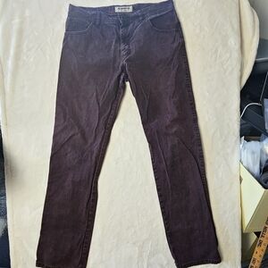 Alberto Stone Vintage Twill Pants Modern Fit W36 L34 jeans denim burgundy